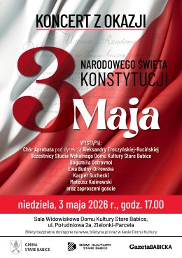 Koncert z okazji Narodowego Święta Konstytucji  3 maja